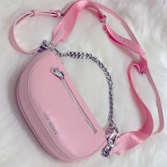 Steve Madden Cobraa Pink Crossbody New Excellent Condition - Picture 16 of 16